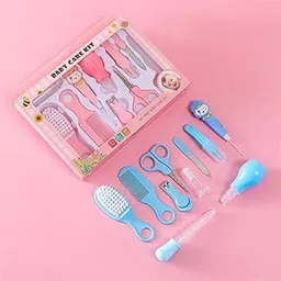 Eco Shopee SHOPPING SIMPLIFIED 10-Piece Portable Baby Care Kit for Newborns and Toddlers Nursery Grooming Kit, Manicure, and Pedicure Essentials (BB-27) (Pink)-image-12