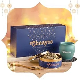 Chaayos Premium Gift Hampers for Diwali | Contains Ginger (Adrak) Tulsi Tea Leaves & Kulhad cup | Premium Assam Tea Set | Diwali Gift Box | Luxury gift set | Gift for Family & Relative | Gift for Health-picture-20