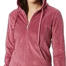 CAMEY Women's Fleece Zip-Up Hoodie, Soft Winter Sweatshirt with Kangaroo Pockets image 1