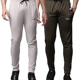 mack jonney VIMAL Jonney Men Regular Fit Mid Rise Trackpants Multicolored XX-Large Pack Of 2-Dryfit_D10_L.Gry_OLV_02-XXL-picture-30
