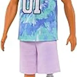 Barbie® Ken® Fashionistas™ Doll #212 with Prosthetic Leg, Wearing Los Angeles Jersey and Purple Shorts with Sneakers-picture-28