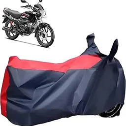 CARNEST All Weather Protection Compatible with Hero Passion Pro i3s Two Wheeler Cover | for All Bikes Cover, Scooty Cover, Scooter Cover, Motarcycle Cover |100% Waterproof | Mirror Pocket | Red & Blue-picture-13