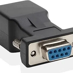DB9 RS232 Female to RJ45 Female Adapter COM Port to LAN Ethernet Port Converter-image-49