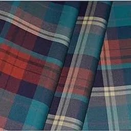 arvind Men's Giza Cotton Checkered Unstitched Shirt Fabric (GZ97V, Free Size)-picture-11