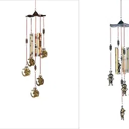 Lucky Antique Big Om Ganesh Bal Ganesh Wind Chimes with a Peaceful Sound for Home & Office Positivity & Interior Decoration and Gifting Purpose (Recommended by Feng Shui,Vastu)(Pack of 2)-image-4
