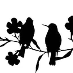 Metal Bird Wall Art Ornament Birds On The Branch for Bedroom Kitchen Garden 1Pcs 3 Birds | Home & Garden | Home D?©Cor | Figurines-picture-22