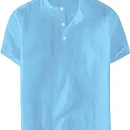 om designer Men's Half-Sleeve Cotton Short Kurta for Summer, Comfortable & Stylish Casual Wear-picture-48