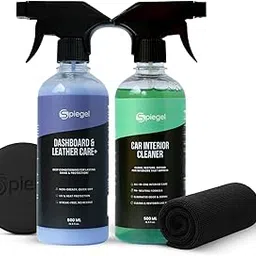 Spiegel Car Interior Cleaning Kit with Dashboard & Leather Care, All-in-One Protection & Interior Conditioning for Leather Seats, Plastics, Rubber & Vinyl | 500 ML Each-picture-38