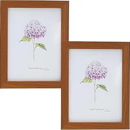 Kuber Industries Photo Frame For Home D?cor|Use Horizontal & Vertical|Crystal Clear Glass|Perfect For Home, Office And Shop "16.7x21.8CM"-Pack of 2 (Brown)-picture-15