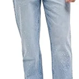 the bear house Men's Light Blue Straight Cotton Jeans-picture-10