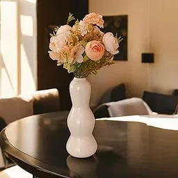 Unique 9 Inches Three-Layer Design Ceramic Vase for Living Room & Home Decor (9 Inches), Pampas Grass Ceramic Vase with Three Layer Design, Vases for Home Decor-picture-32