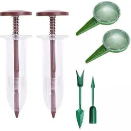 2Xmini Sowing Seed Dispenser Gardening Tool Adjustable Seed Sowing Garden Tool Coffee | Home & Garden | Yard Garden & Outdoor Living | Gardening Supplies image 1