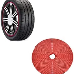 Auto Clover KABIS Wheel Rim Protector (Universal) Trim Decoration Car Wheel Hub Protector (Red)-image-22