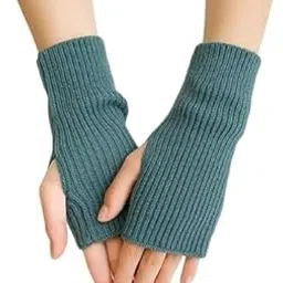 Arm Warmers for Women, Short Fingerless Gloves for Women, Winter Knitted Arm Sleeves Gloves for Teen Girls, Fashion Half Finger Hand Warmer for Daily, Party, Hip Hop-picture-16