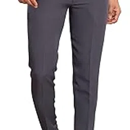 de'dart DEDART Men's Ankle Fit Formal Trousers | Stretchable Lycra Poly Blend | Office Wear Pants-picture-50