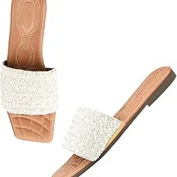 silverarrow Women's Aurco Flat Fashion Sandals Without Strap|Suitable for Ethnic Outfit-picture-44