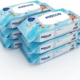 MOCCO NATURALLY FRESH Baby Wipes with Lid | 72 Aloe Vera Enriched Wipes | 140mm x 200mm Soft and Gentle | Skin-Friendly Fresh and Hygienic | Ideal for Babies Travel and Everyday Use (Pack of 6)-picture-43