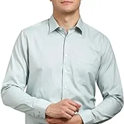 louis philippe Men's Easy to Iron Premium Cotton Wrinkle Resistant Slim fit Textured Formal Shirt-picture-34