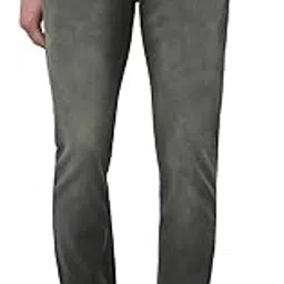 cantabil Solid Denim Flat Front Mid Rise Full Length Regular Fit Casual Jeans for Men | Denim for Mens | Men Full Length Casual Jeans (P_MDNM00488)-picture-10