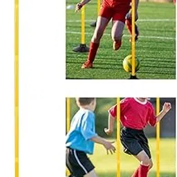 SHOPORA® Soccer Training Marker Football Sign Rod for Sports Football Soccer Practice 2.5 m Sporting Goods | Team Sports | Soccer | Training Aids-image-10