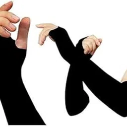 Women Arm Sleeves Uv Sun Protection with Thumb Hole Arm sleeves for Men & Women Sun Burn Skin Tan Protection Hand Socks SPF Proof Arm Sleeves For Driving, Cycling, Tennis, Cricket Sleeve-picture-32