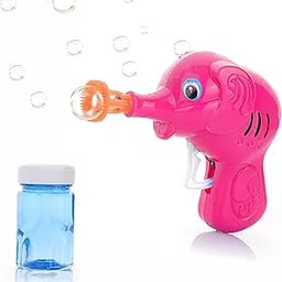 Chanak Elephant Bubble Gun Toy for Kids with 100 ml Bubble Liquid Bottle (Pink) Toy Bubble Maker-picture-53