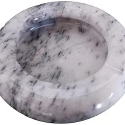 RDK SON'S® Handmade Marble White Marble Vintage 1970 Cigarette Ashtray Holder for Indoor Outdoor Desktop Smoking Ash Tray for Home Office (Large Size)-image-80