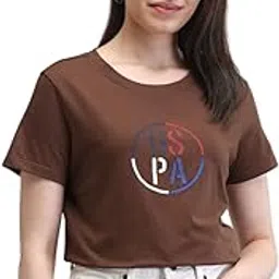 u.s. polo assn. Women's Letter Print Regular Fit T-Shirt-picture-12