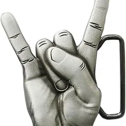 jean's friend Vintage Sculpting Finger V Hand Belt Buckle Gurtelschnalle Boucle de ceinture-picture-18