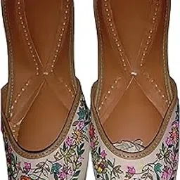 Raj Punjabi Jutti Cut Shoes for Girls (6_Multi)-picture-20