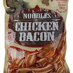 Rena Noodles Chicken Bacon Strips, Smoke, For All Life Stages of Dogs - 130 g-picture-34