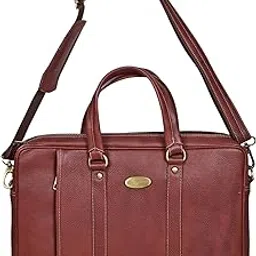 tamas society Genuine Leather Briefcase for Men, Vintage Business Laptop Bag for 15.6-inch Computer, Messenger Shoulder Attache Case, Available in Black/Brown/TAN-picture-55