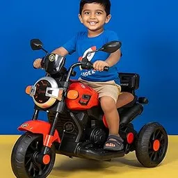 Wishmaster Ride Xtreme Red Electric Bike for Kids Battery Operated Ride-On with Bluetooth, MP3, LED Lights & Foot Accelerator | Made in India (Age 1–5 Years)-picture-26