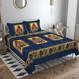 Luxury Trends Warm Polar Fleece Ghamla Printed Soft King Size Woolen bedsheet with 2 Pillow Cover for Double Bed,AC Rooms,Winter, Hotel, Size 90x100 Inch, Dark Grey-picture-17