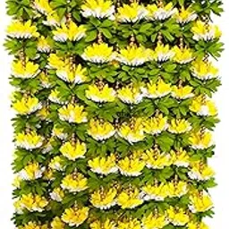 afarza Garland Toran Wall Hanging for Door Entrance Handmade Home Decoration Backdrop Pooja Gift Bandarwal 4 Pieces (Yellow Golden)-picture-18