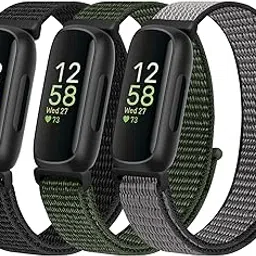 WNIPH Nylon Bands Compatible for Fitbit Inspire 3/Inspire 2/Inspire/Inspire HR/Ace 3/Ace 2 Bands, Breathable Sport Replacement Straps Soft Adjustable Solo Loop Nylon Wristband for Women Men Kids-picture-14