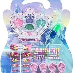 ARPIT MART Crown Nail Art and Beats With 12 Artificial Nails, Glitters and crawn | Fake Nails Home Salon Birthday Gift Kids Makeup Kit for Girls (Pack of 1Pcs)-image-55