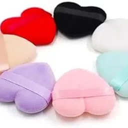 BAOER Heart Shape Makeup Sponge Puff - Innovative Fusion of Round and Triangle Design for Cream, Blush, and Foundation Application - Facial Beauty Blender Puff 3pc-picture-35