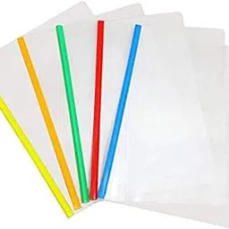ARS Plastic File Folder A4 Size, Transparent File/Strip for A4 Paper Storage Case Organizer - Pack of 10-picture-12