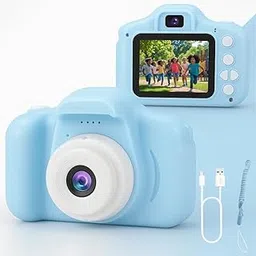 Mini HD Digital Camera for Kids Photo & Video Camera Toy Best Birthday Gift Boys & Girls Age 5–15 (Pack of 1) (Blue)-image-12