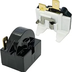 XFYBZN Refrigerator Relay, 4.7 Ohm 1Pin PTC Start Relay & 1/6HP Overload Protector, Compatible with Kenmore Vissani LG Refrigerator Compressor, Black & White-picture-29