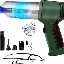 PAGALY 3 in 1 Portable Cordless Car Vacuum Cleaner Wireless with 9000Pa Suction Power with Air Blower for Home,Office,Pet Hair,Car,Keyboard,Makeup Bag,Computer-picture-16