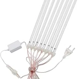 Jazzy Pearls® LED Meteor Shower Lights Falling Rain Icicle Party Tree Decor Cold White|Home & Garden | Lamps, Lighting & Ceiling Fans | String Lights, Fairy Lights-image-14