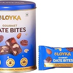 Loyka Date Bites No Added Sugar Healthy Dry Fruits Sweets Tin Gift Pack - Sugar Free Date Bites with Ghee & Cashew in a Khajur Dry Fruit Hamper - Guilt Free Snack for Eid, Diwali & Rakhi - 10pcs-picture-10