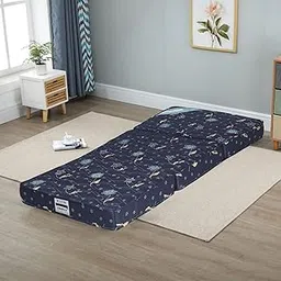 COLOFLY 4 inch Soft Bounce Single High Density PU Foam Foldable Mattress Navy Blue (72x35x4 inch, 3 Fold)-picture-10