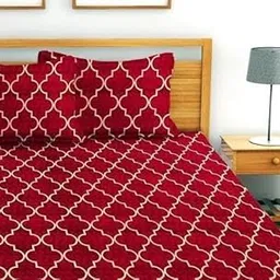 Modern 4-Piece Duvet Set, Geometric Pattern, 200x200 cm, Black and Grey, 200 Thread Count Microfiber (Red, Twin)-picture-44