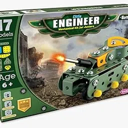 Battlefield Little Engineer - Vehicles. Mechanical Kit for Juniors, Mechanical Building Set for Kids, Promotes Logical Play, Observation and Reasoning, Vehicles Models-picture-27