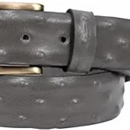 altunz Genuine Leather Belt with Gold Buckle, Classic Brown, Textured Pattern Design-picture-20