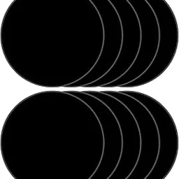 DARENYI Black Acrylic Cast Plexiglass Sheet, Dia 7.87' Thick 0.04' Round Acrylic Plexiglass Panels Acrylic Disc Disk for DIY Craft Project Sign, Pack of 10-image-21