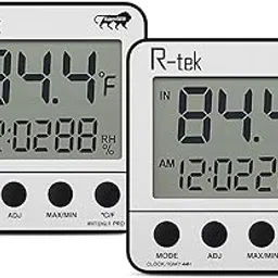 R-TEK Pack2 Digital Thermo Hygrometer | Temperature & Humidity Meter for Room, Indoor Outdoor Thermometer, Handheld Psychrometer(white)-picture-13